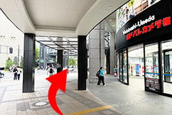 6ヨドバシカメラに沿うように右にカーブしさらに直進