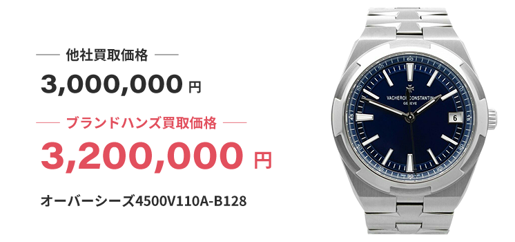 ブランド買取ブランドハンズのヴァシュロンコンスタンタン時計買取