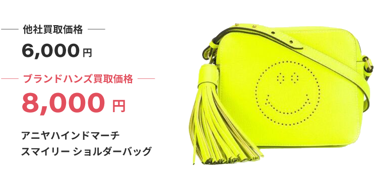 ブランド買取ブランドハンズ大阪アニヤハインドマーチスマイリーショルダーバッグ買取