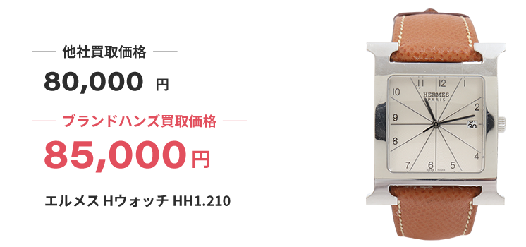 ブランド買取ブランドハンズエルメスHウォッチHH買取
