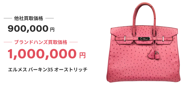 ブランド買取ブランドハンズエルメスバーキン35オーストリッチ買取