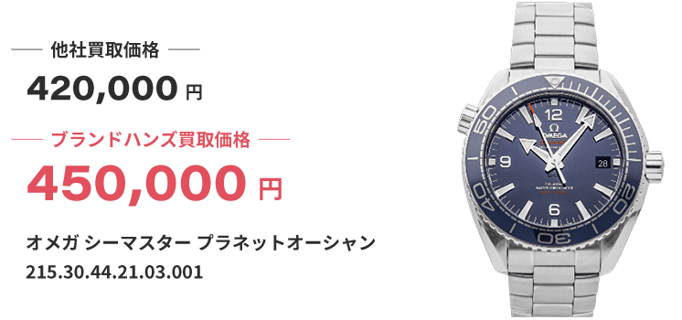 ブランド買取ブランドハンズ河原町オメガシーマスタープラネットオーシャン時計買取