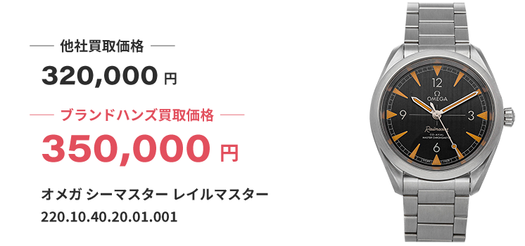 ブランド買取ブランドハンズ宝塚オメガシーマスターレイルマスター買取