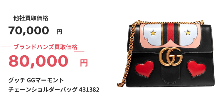 ブランド買取ブランドハンズ神戸三宮グッチGGマーモントチェーンショルダーバッグ買取