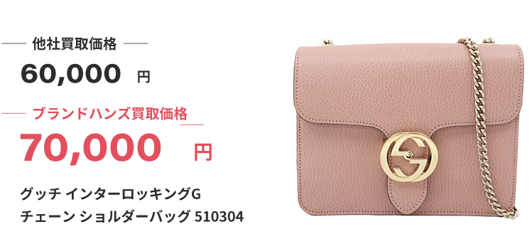 ブランド買取ブランドハンズ河原町グッチインターロッキングG-チェーンショルダーバッグ買取