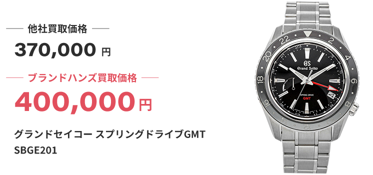ブランド買取ブランドハンズ西宮グランドセイコースプリングドライブGMTSBGE201時計買取