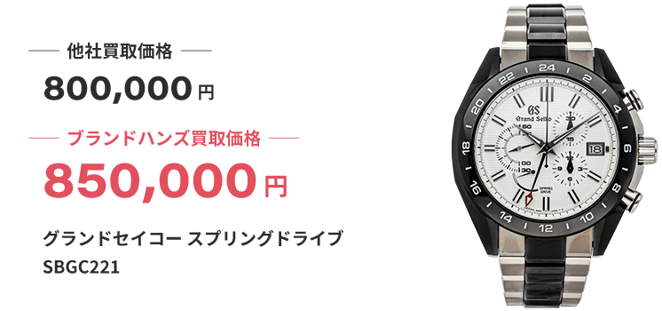 ブランド買取ブランドハンズ川西グランドセイコースプリングドライブSBGC221時計買取