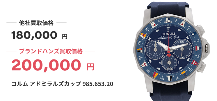 ブランド買取ブランドハンズコルム時計買取