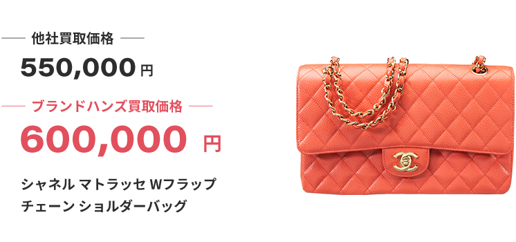 ブランド買取ブランドハンズ吹田シャネル-マトラッセ-Wフラップ-チェーンショルダーバッグ買取