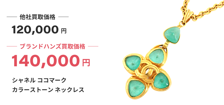 ブランド買取ブランドハンズシャネルココマークカラーストーンネックレス買取
