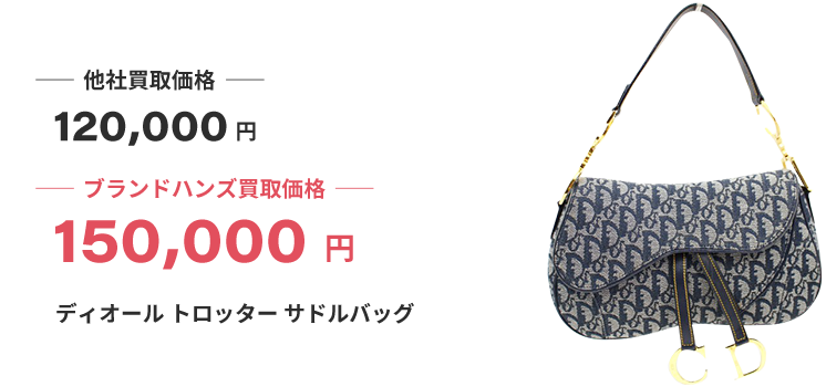 ブランド買取ブランドハンズ梅田ディオールトロッターサドルバッグ15万買取