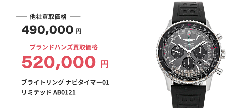 ブランド買取ブランドハンズ西宮ブライトリングナビタイマー01リミテッド時計買取