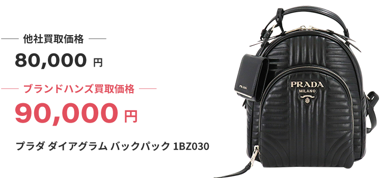 ブランド買取ブランドハンズ枚方プラダ-ダイアグラム-バックパック-1BZ030買取