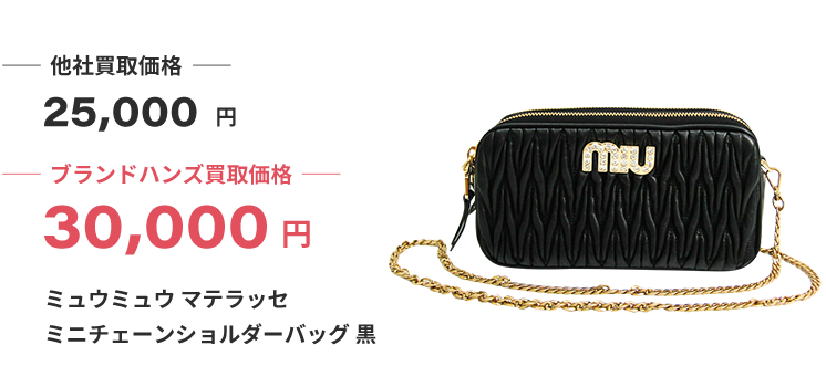 ブランド買取ブランドハンズミュウミュウバッグ買取