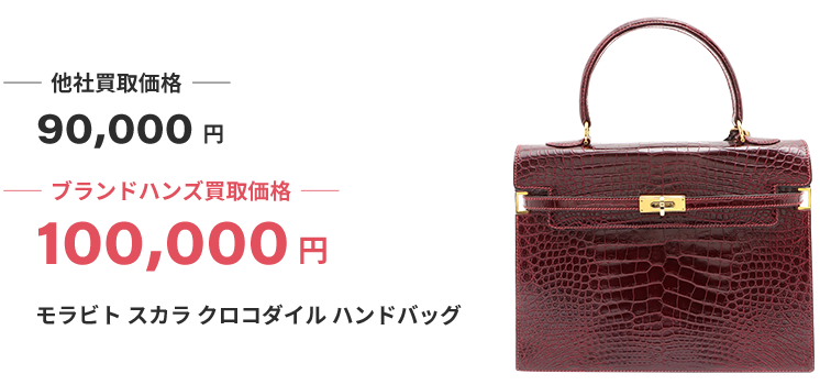 ブランド買取ブランドハンズ大阪モラビトスカラハンドバッグ買取