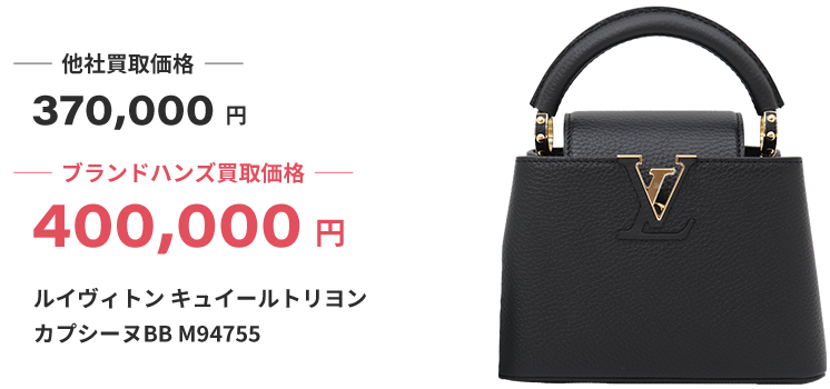 ブランド買取ブランドハンズ枚方ルイヴィトン-キュイールトリヨン-カプシーヌBB-M94755ハンドバッグ買取
