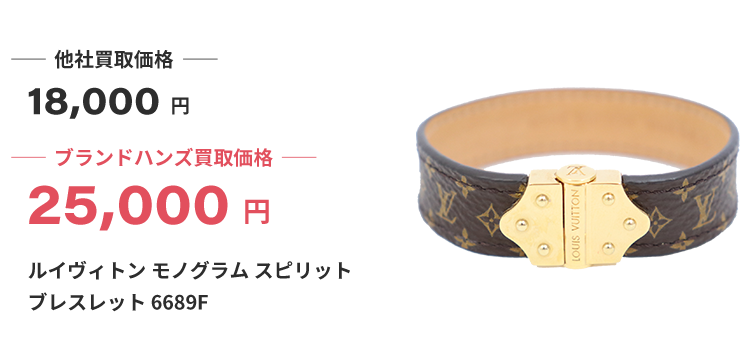 ブランド買取ブランドハンズルイヴィトン-モノグラム-スピリット--ブレスレット-6689F買取