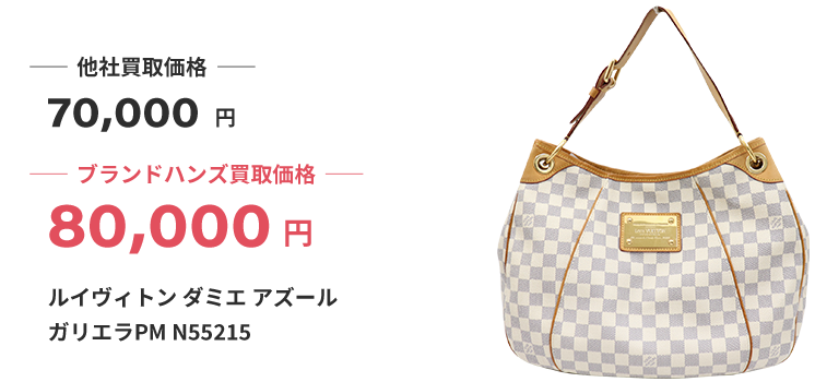 ブランド買取ブランドハンズルイヴィトンダミエ-アズールガリエラPM-N55215ワンショルダーバッグ買取
