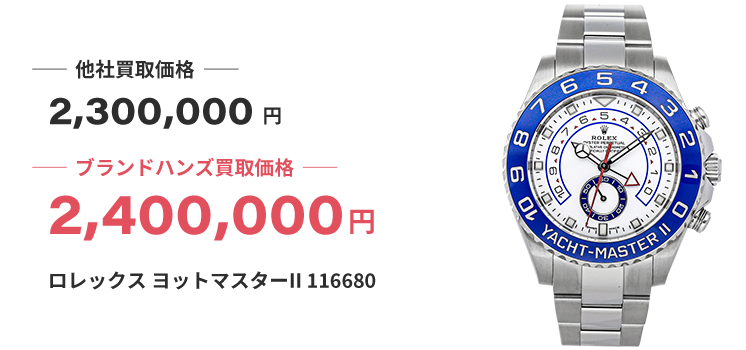 ブランド買取ブランドハンズ川西ロレックス-ヨットマスターII-116680時計買取