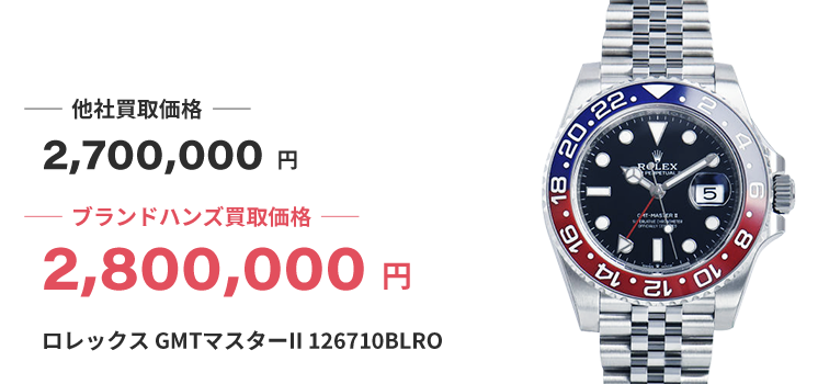 ブランド買取ブランドハンズロレックスGMTマスターII買取
