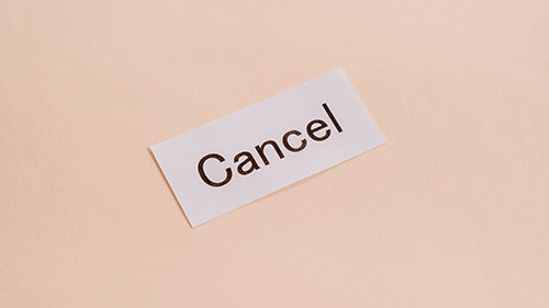 キャンセルCancel