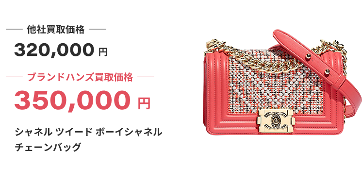 ブランド買取ブランドハンズ福島シャネル-ツイード-ボーイシャネル-チェーンバッグ買取350000