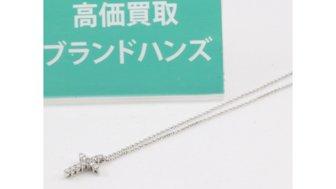 ティファニークロスダイヤネックレス