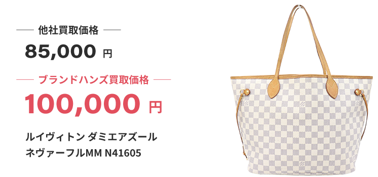 ブランド買取ブランドハンズ福島ルイヴィトン-ダミエアズール-ネヴァーフルMM-N41605買取100000