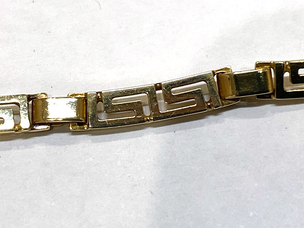 585刻印のK14ネックレス 留め具