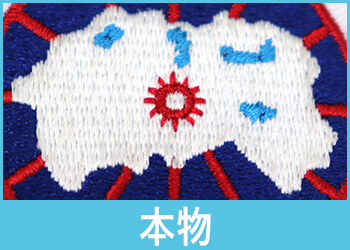 カナダグース本物ワッペン地図刺繍