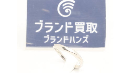 イニシャル入り PT900 婚約指輪 全体
