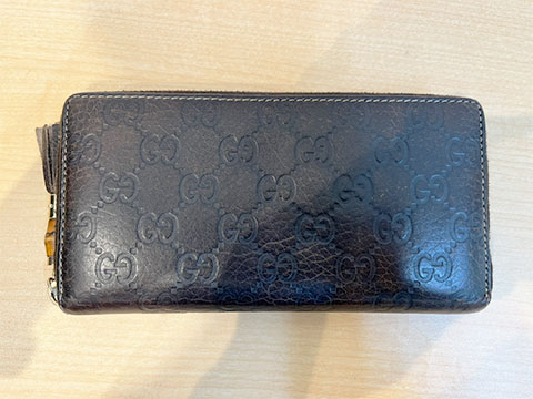グッチシマラウンドファスナー長財布