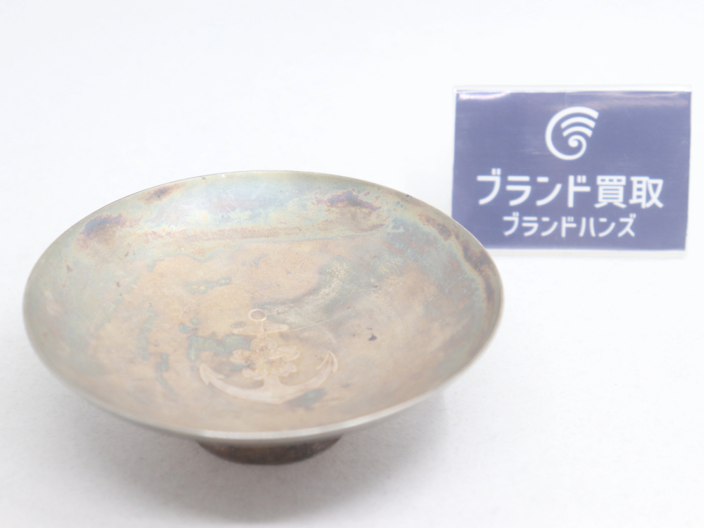 ノーブランドの純銀刻印の銀杯全体