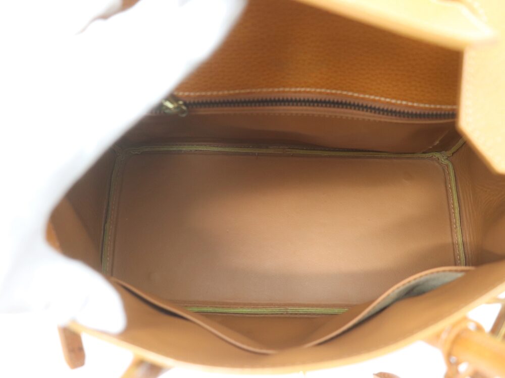 ハイクラスレザーバーキン型ハンドバッグ内側