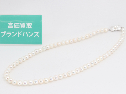 パールネックレスシルバー金具