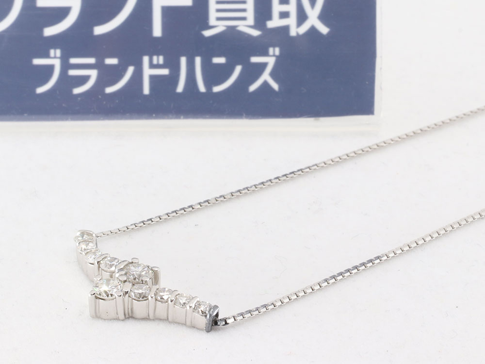 プラチナダイヤモンドネックレス トップ