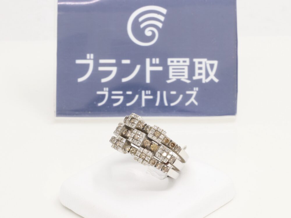 ポンテヴェキオのブラウンダイヤリング側面