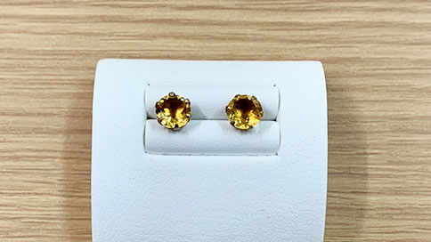 K10シトリンピアス