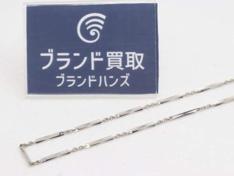 PT850のプラチナノーブランドネックレス