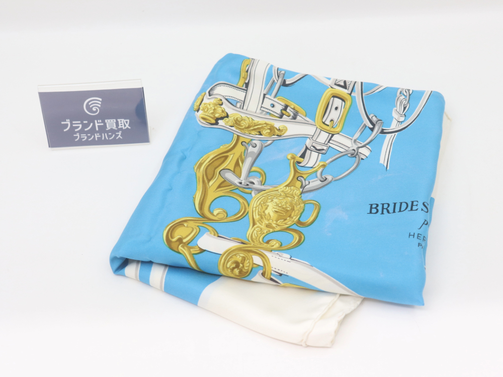 エルメスカレ90式典用の馬勒シルク全体