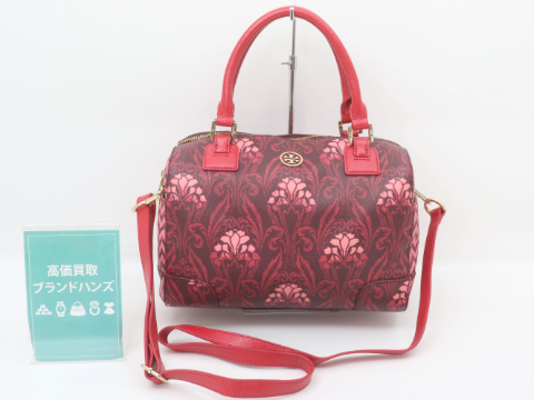 トリーバーチ花柄2WAYハンドバッグ